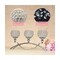VINCIGANT 3 Arm Crystal Candle Stick Holders for Table Centerpiece